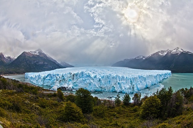 Bild som en glaciär i Argentina.